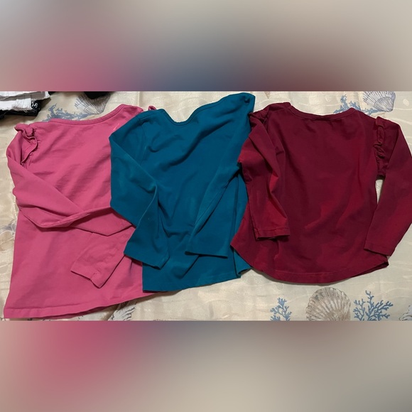 Bundle of Three Little Girls Size 4/4T Long Sleeve Graphic Tees - Picture 2 of 8
